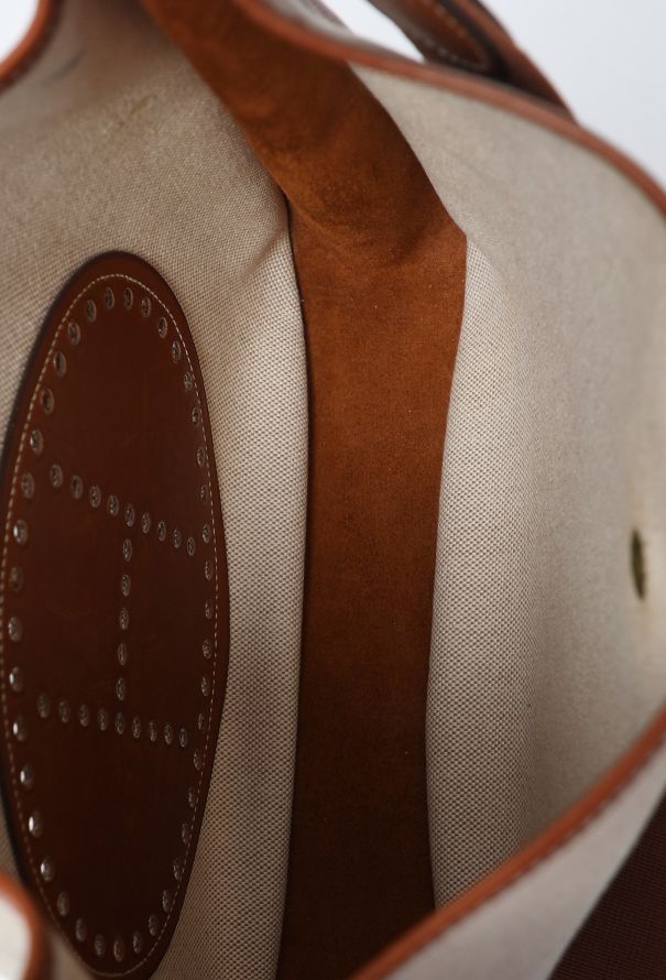 Hermès Vintage Barenia & Toile H Évelyne 33 - 11