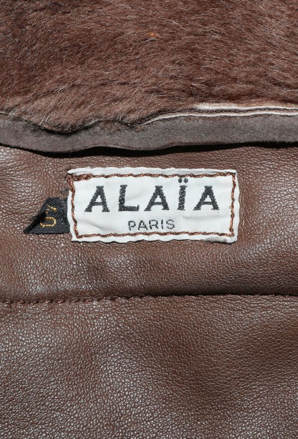 Alaïa ULTRA RARE F/W 1982 Shearling-Lined Coat - 7 Alaïa ULTRA RARE F/W 1982 Shearling-Lined Coat - 7