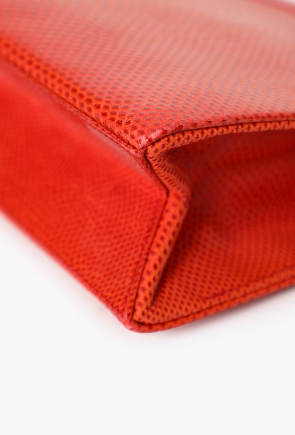 Saint Laurent Vintage Couture Lizard Clutch - 8