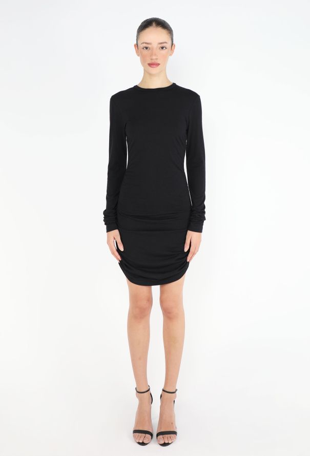 Saint Laurent 2023 Ruched T-Shirt Dress - 2