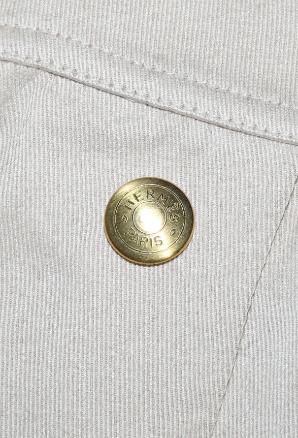 Hermès Gabardine Clou de Selle Skirt, 1970s - 7