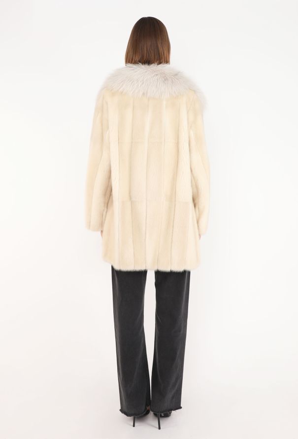 Prada Fox Collar Mink Fur Coat, 2011 - 6