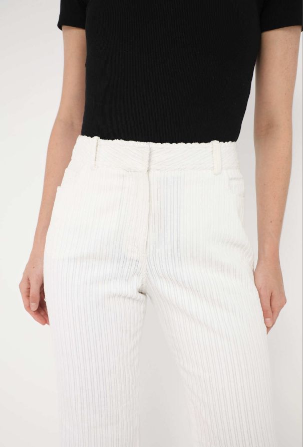 Céline Pre-Fall 2017 Straight-Leg Corduroy Trousers - 4