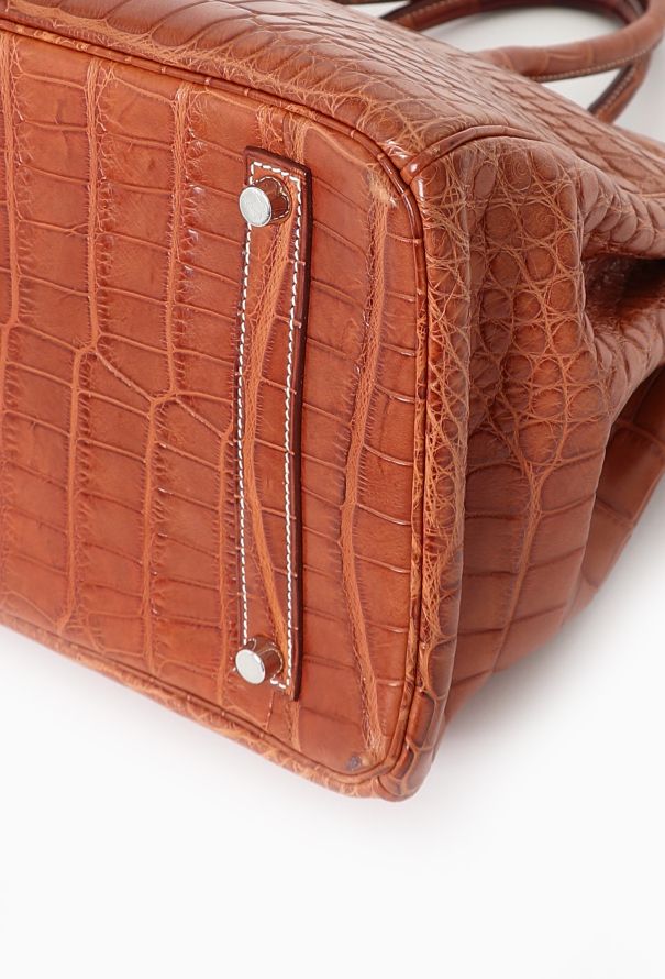 Hermès Exceptional Matte Fauve Alligator Birkin 35 - 10