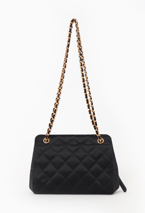 Chanel '90s Mini Satin Quilted Shoulder Bag - 3