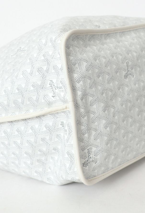 Goyard Saint Louis PM Tote Bag White Goyardine canvas - 7