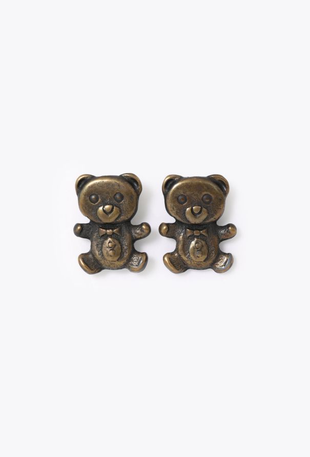 Moschino '90s Teddy Clip Earrings - 1