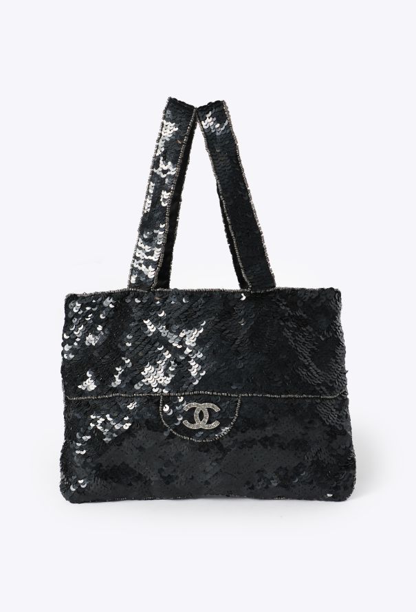 Chanel '90s Mini Trompe-l’oeil Sequin Tote Bag - 1