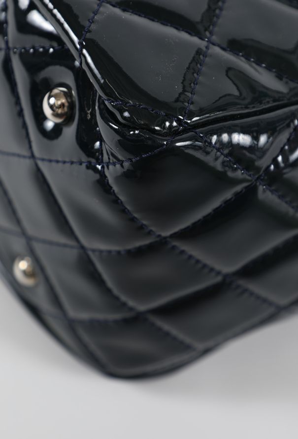 Chanel 2010 Navy Patent Large “Chic & Glitter” Tote - 10