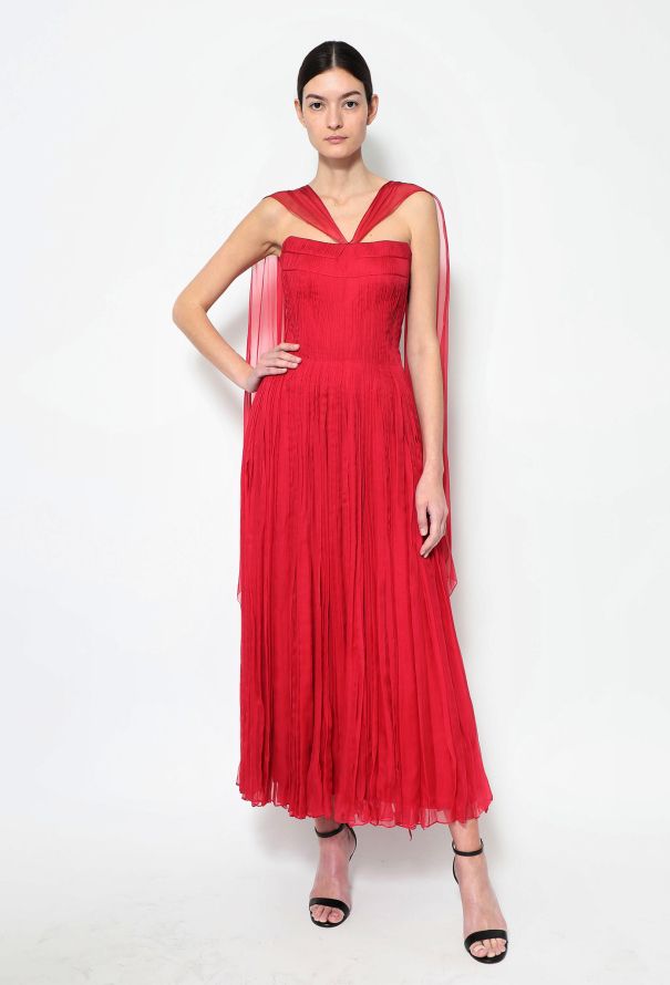 Chanel STUNNING Haute Couture 1970 Silk Bustier Gown - 5 Chanel STUNNING Haute Couture 1970 Silk Bustier Gown - 5