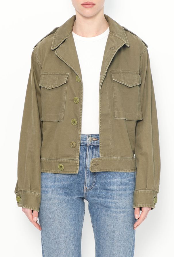 Saint Laurent Cropped Cargo Jacket - 1
