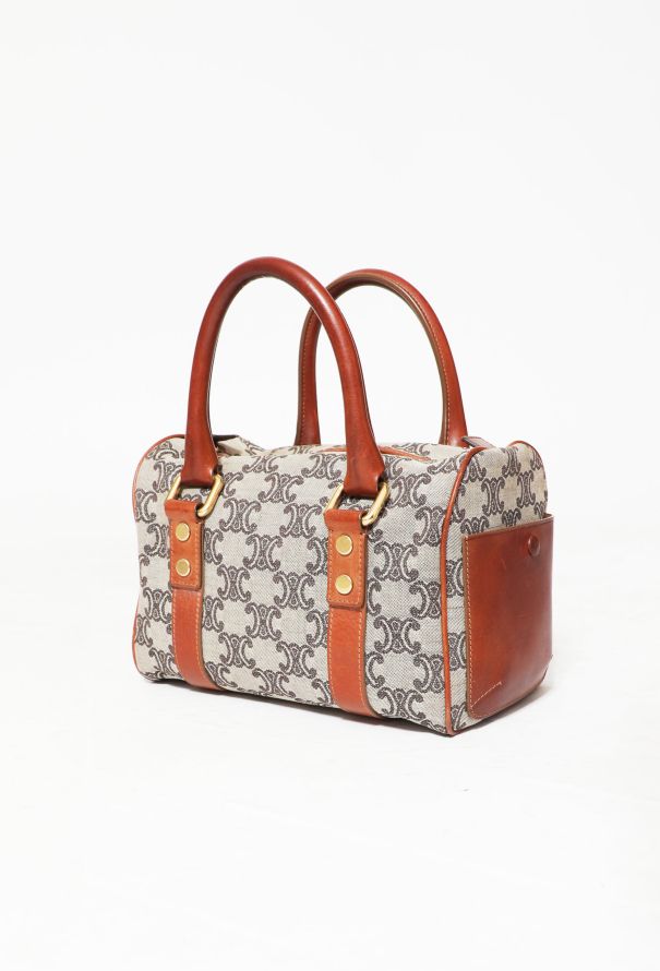 BAG NEW ARRIVAL - C BAG SMALL BOSTON IN TRIOMPHE CANVAS AND