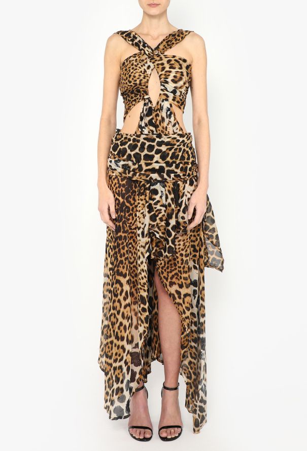 Saint Laurent TOM FORD S/S 2002 Leopard Silk Dress - 5 Saint Laurent TOM FORD S/S 2002 Leopard Silk Dress - 5