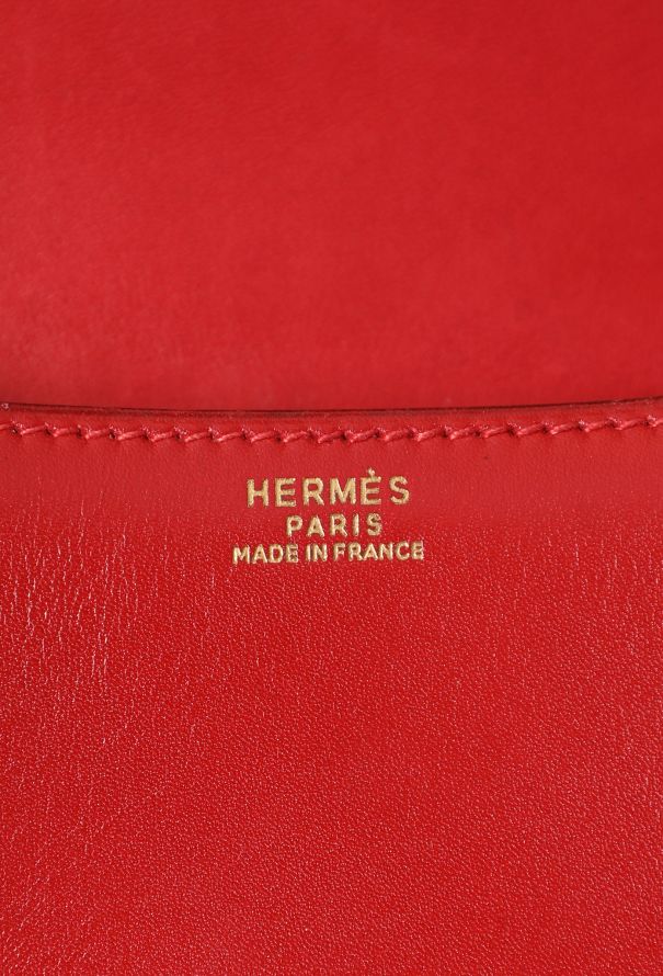 Hermès Vintage Rouge Vif Box Constance 23 - 13