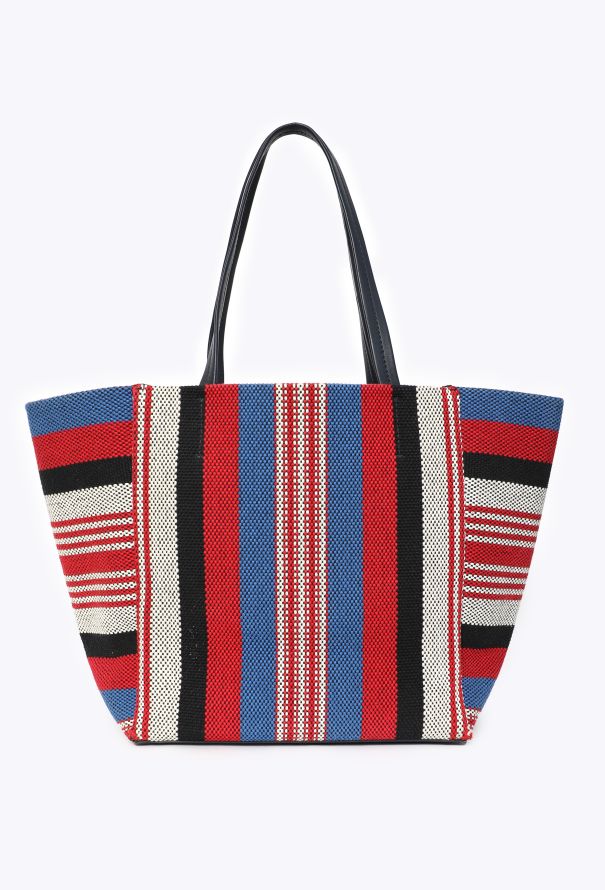 Céline Striped Canvas Phantom Cabas Tote - 4