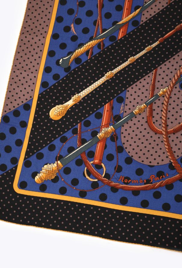 Hermès 'Clic Clac à Pois' Cashmere Grand Carré 140cm - 4