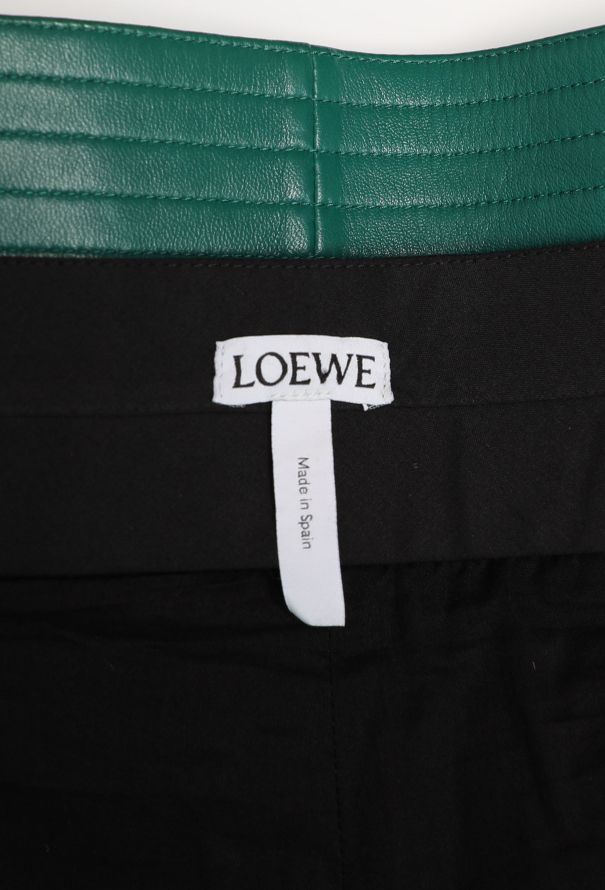 Loewe S/S 2015 Belted Leather Trousers - 6