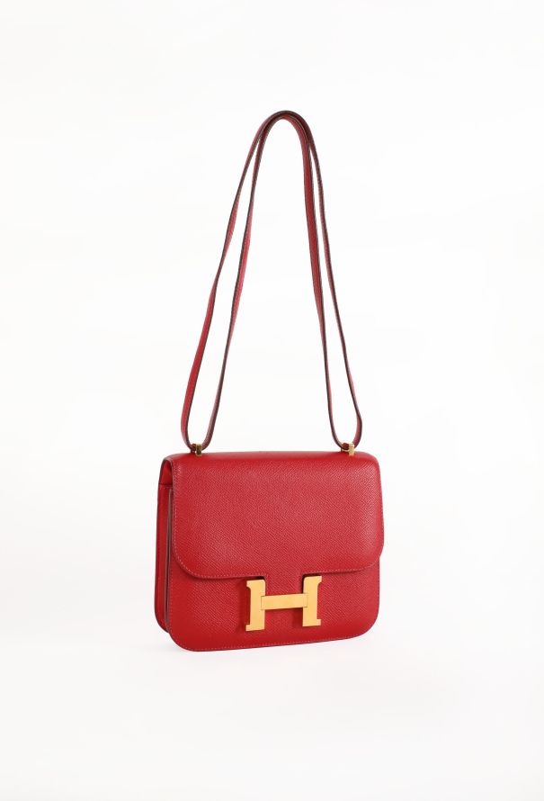 Hermès Mini Constance 18 Epsom Rouge Casaque - 4