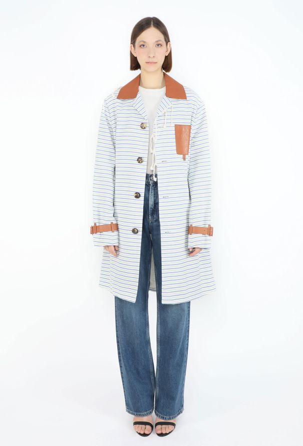 Loewe Striped Canvas Emblem Coat - 2