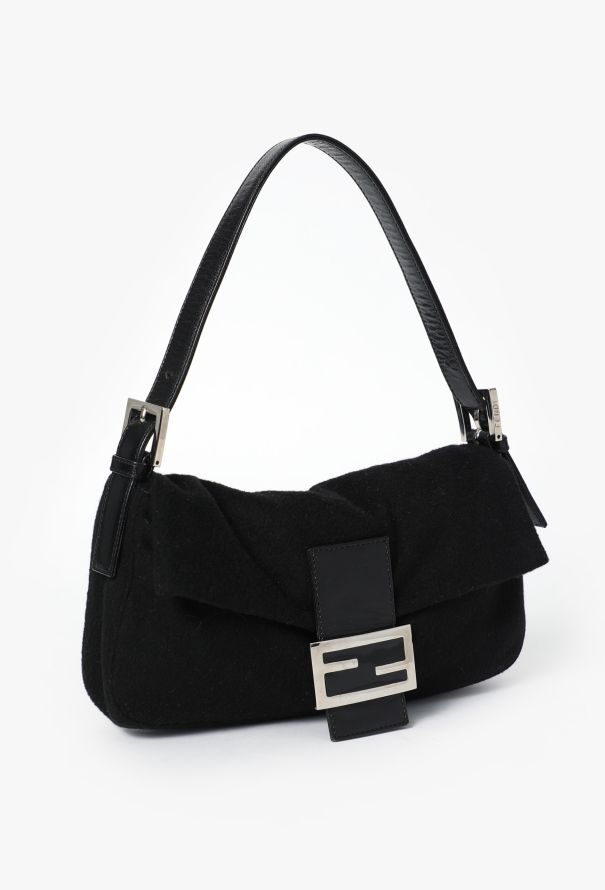 Fendi Early 2000s Cashmere Baguette Bag - 2