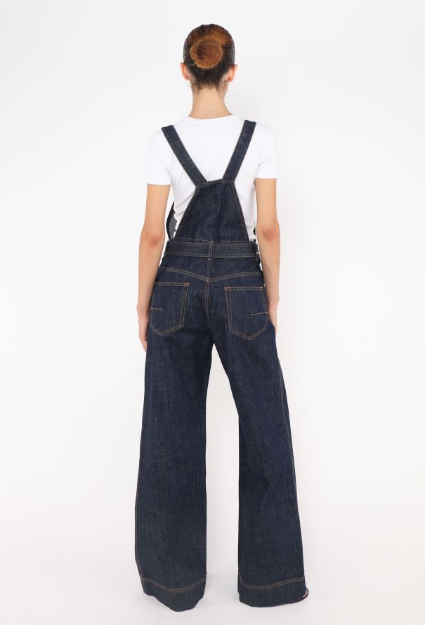 Dior Bootcut Belted Denim Overalls - 4