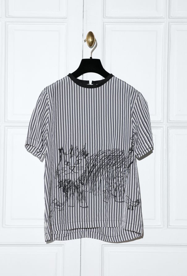 Marni Pinstripe Sketch Top - 1