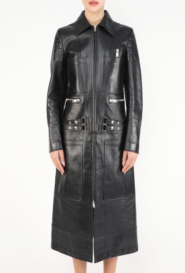 Céline COLLECTOR Pre-Fall 2018 Leather Moto Coat - 5
