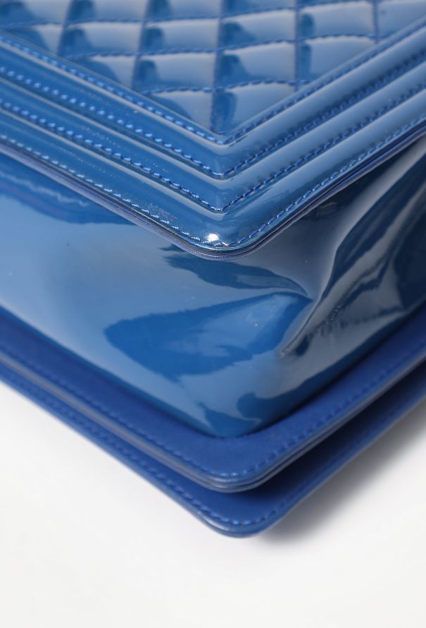 Chanel Patent Plexiglass Large Boy Bag - 7