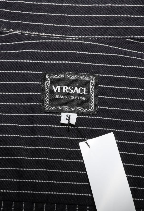 Gianni Versace Early '90s Pinstripe Denim Ensemble - 8