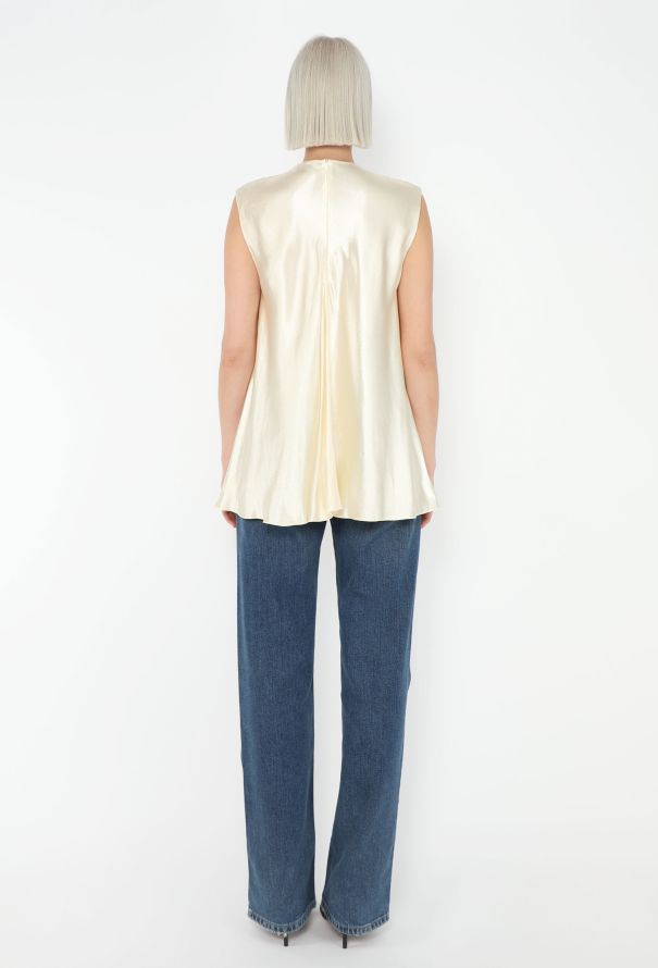 The Row 2020 Shira Textured Satin Top - 4