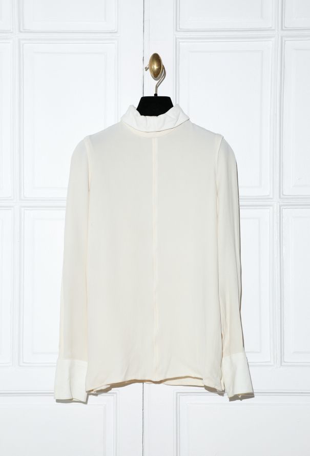 Balenciaga F/W 2007 Silk Turtleneck Top - 1