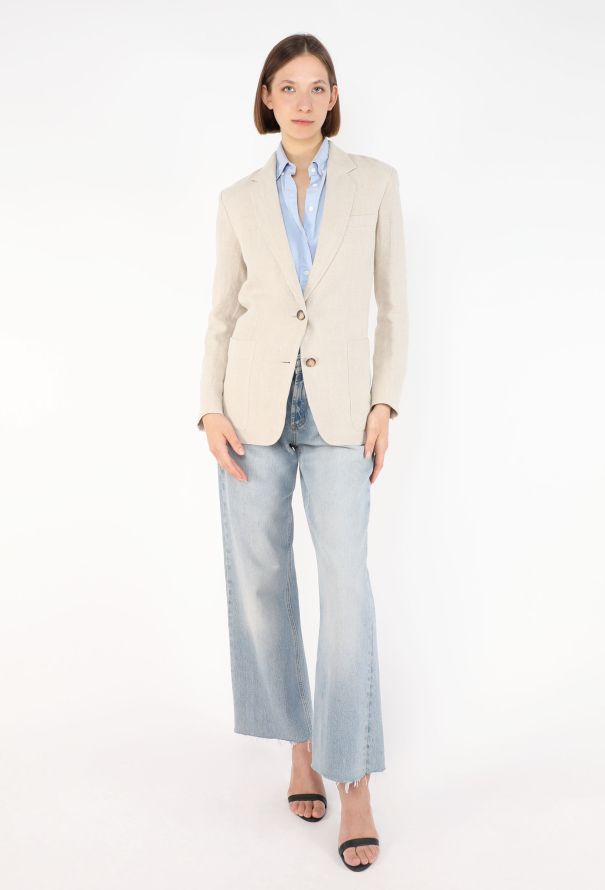 Céline Linen Tailored Blazer, Resort 2014 - 5