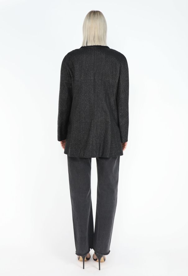 Chanel Resort 2014 Iridescent Notched 'CC' Blazer - 7