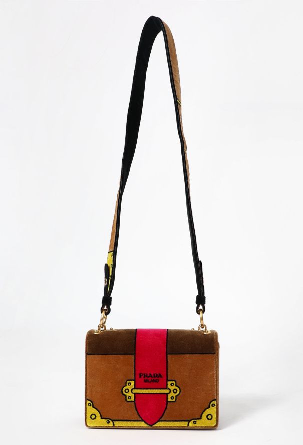 Prada cahier bag velvet discount