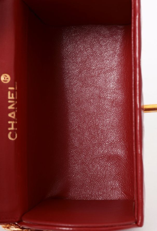 Chanel '80s Red Mini Top Handle Bag - 12