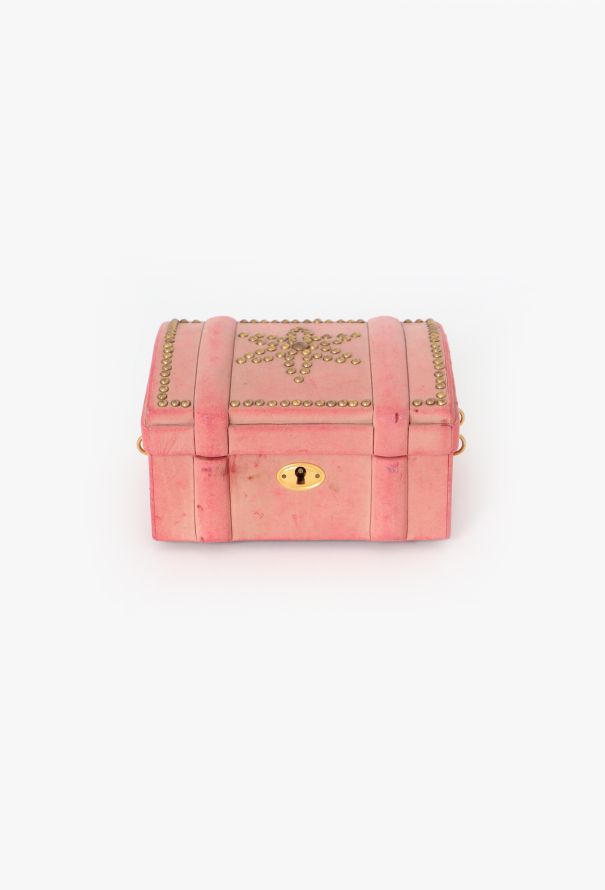 Hermès RARE 1950s Studded Jewelry Case - 1