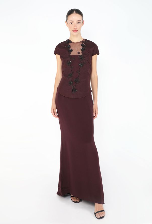 Chloé Netted Silk Bias Gown, F/W 1998 - 1