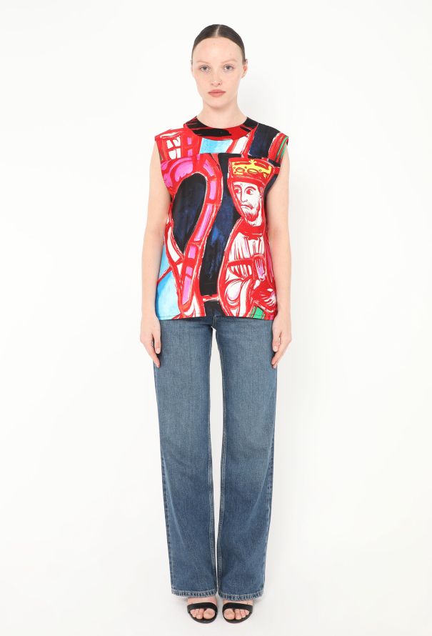 Balenciaga S/S 2012 Printed Tunic Top - 3 Balenciaga S/S 2012 Printed Tunic Top - 3