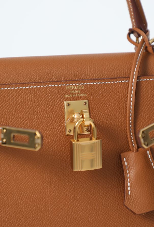 Hermès 2023 Gold Epsom Kelly Sellier 25 - 15