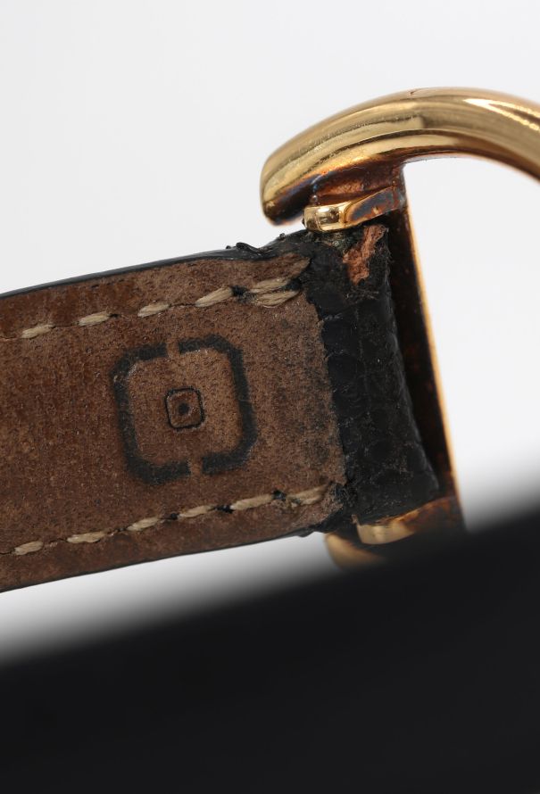 Chopard Rare 1970s 18k Yellow Gold Etrier Watch - 6