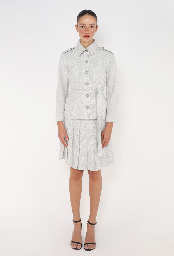 Chanel 2016 Belted Bouclé 'CC' Ensemble - 1