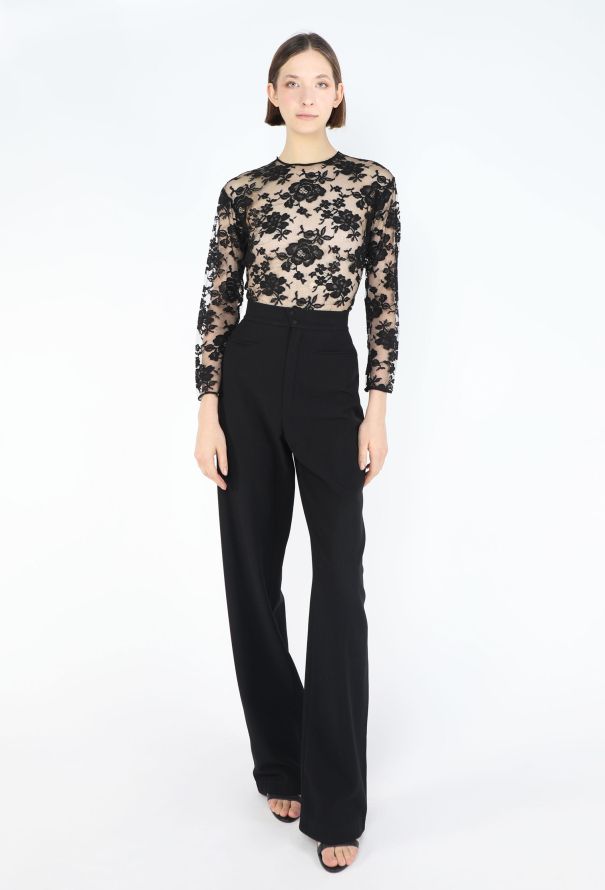 Dior Vintage Chantilly Lace Bodysuit - 4