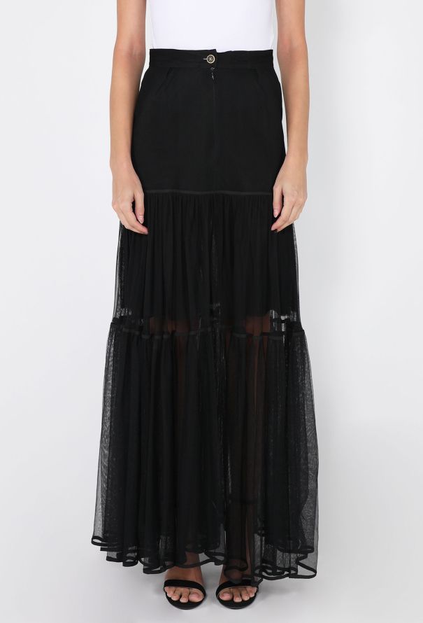 Chanel Tiered Chiffon Skirt, F/W 1991 - 4