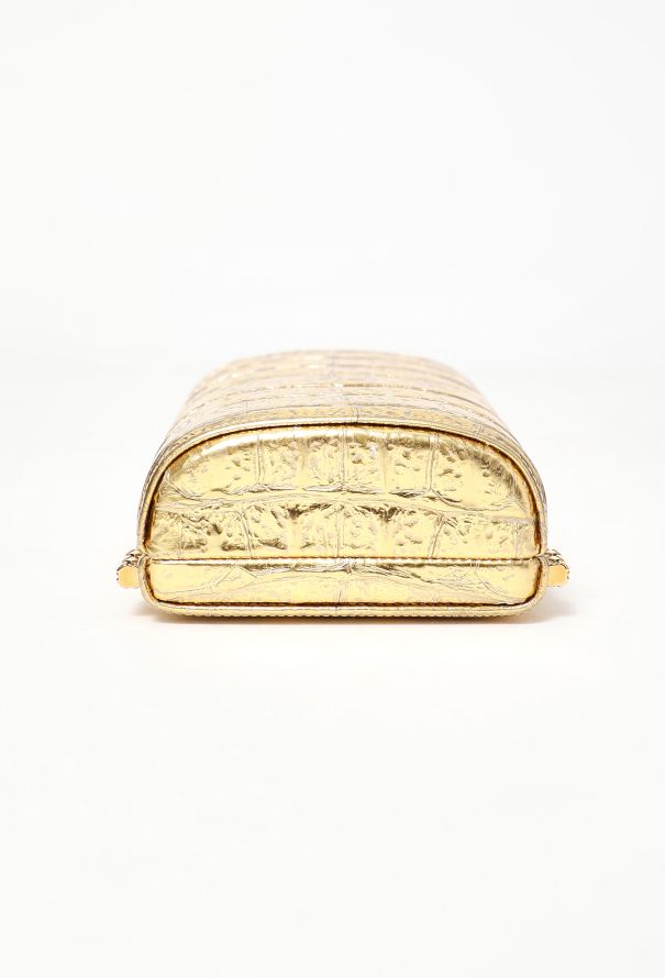 Chanel Rare Pre-Fall 2019 Gold Mini Evening Bag - 8 Chanel Rare Pre-Fall 2019 Gold Mini Evening Bag - 8