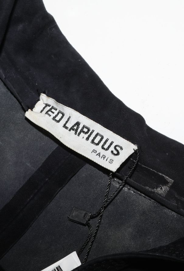 Ted Lapidus '70s Lace-Up Suede Top - 5