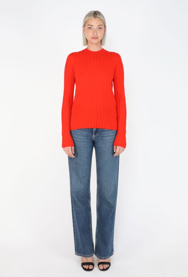 Céline Ribbed Knit Top - 2