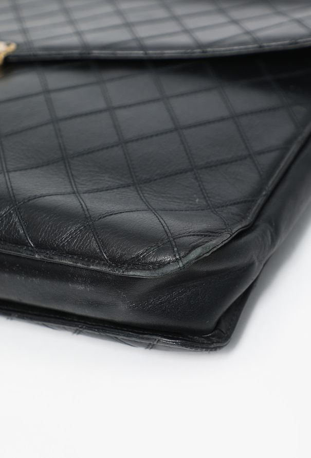 Chanel Vintage Large Quilted Briefcase - 10