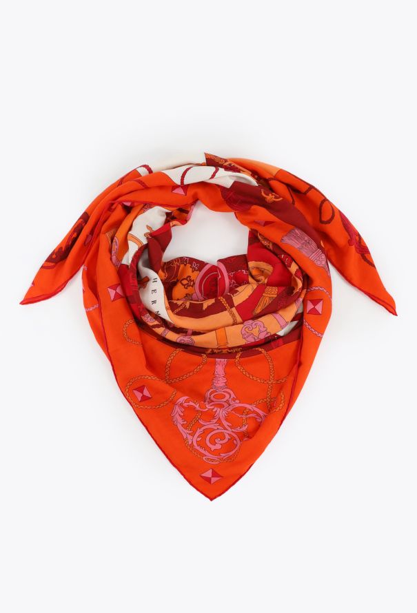 Hermès 'Tours de Clés' 140cm Cashmere Shawl - 2