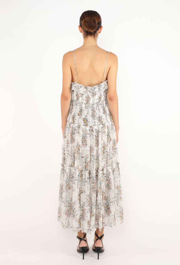 Céline Tiered Floral Silk Dress, 2021 - 4