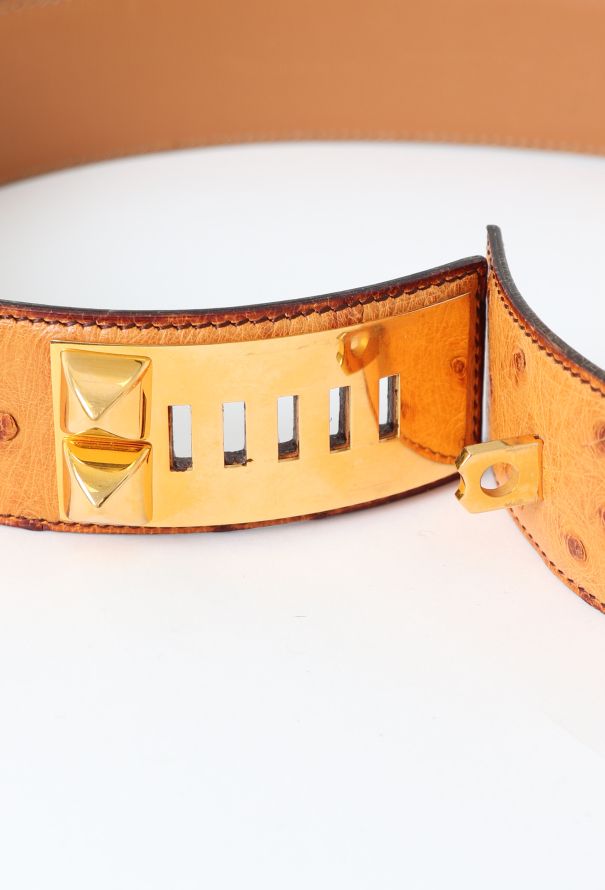 Hermès 1995 Ostrich 'Collier de Chien' Belt - 4 Hermès 1995 Ostrich 'Collier de Chien' Belt - 4